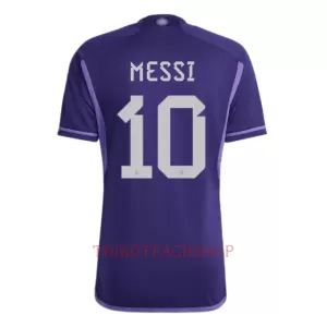 Lionel Messi 10 Argentinien Auswärtstrikot WM 2022 für Herren Lionel Messi 10 Argentinien Auswärtstrikot WM 2022 für Herren