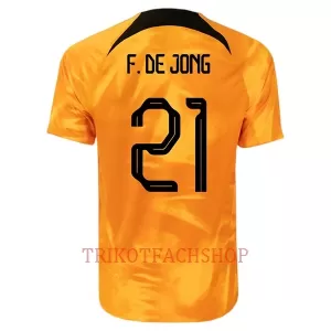 Niederlande Frenkie de Jong 21 Heimtrikot WM 2022 für Herren Niederlande Frenkie de Jong 21 Heimtrikot WM 2022 für Herren