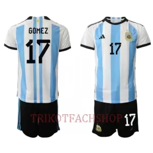 Argentinien Alejandro Gomez 17 Heimtrikot WM 2022 für Kinder Argentinien Alejandro Gomez 17 Heimtrikot WM 2022 für Kinder