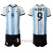 Argentinien Julián Álvarez 9 Heimtrikot WM 2022 für Kinder