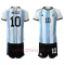 Argentinien Lionel Messi 10 Heimtrikot WM 2022 für Kinder