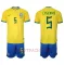 Brasilien Casemiro 5 Heimtrikot WM 2022 für Kinder