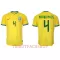 Brasilien Marquinhos 4 Heimtrikot WM 2022 für Herren