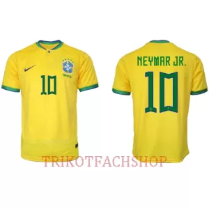 Brasilien Neymar Jr 10 Heimtrikot WM 2022 für Herren