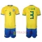 Brasilien Thiago Silva 3 Heimtrikot WM 2022 für Kinder