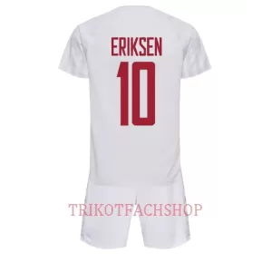 Dänemark Christian Eriksen 10 Auswärtstrikot WM 2022 für Kinder Dänemark Christian Eriksen 10 Auswärtstrikot WM 2022 für Kinder