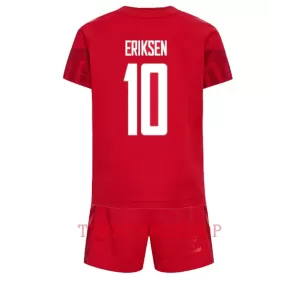 Dänemark Christian Eriksen 10 Heimtrikot WM 2022 für Kinder Dänemark Christian Eriksen 10 Heimtrikot WM 2022 für Kinder