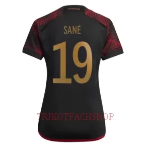 Deutschland Leroy Sané 19 Auswärtstrikot WM 2022 für Damen Deutschland Leroy Sané 19 Auswärtstrikot WM 2022 für Damen