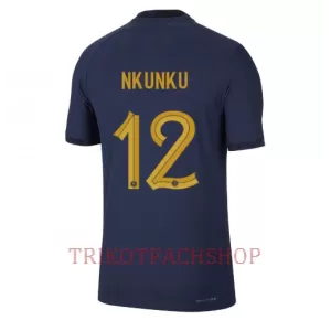 Frankreich Christopher Nkunku 12 Heimtrikot WM 2022 für Herren