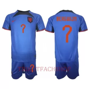 Niederlande Steven Bergwijn 7 Auswärtstrikot WM 2022 für Kinder