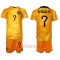 Niederlande Steven Bergwijn 7 Heimtrikot WM 2022 für Kinder