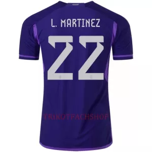 Argentinien L. MARTINEZ 22 Auswärtstrikot WM 2022 für Herren Argentinien L. MARTINEZ 22 Auswärtstrikot WM 2022 für Herren