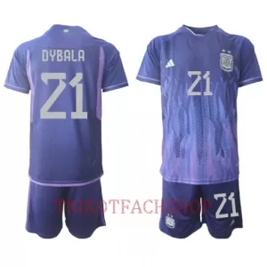Argentinien Paulo Dybala 21 Auswärtstrikot WM 2022 für Kinder Argentinien Paulo Dybala 21 Auswärtstrikot WM 2022 für Kinder