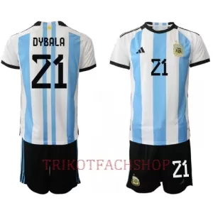 Argentinien Paulo Dybala 21 Heimtrikot WM 2022 für Kinder Argentinien Paulo Dybala 21 Heimtrikot WM 2022 für Kinder