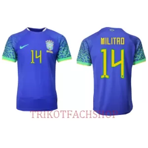Brasilien Éder Militão 14 Auswärtstrikot WM 2022 für Herren Brasilien Éder Militão 14 Auswärtstrikot WM 2022 für Herren