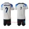 England Jack Grealish 7 Heimtrikot WM 2022 für Kinder