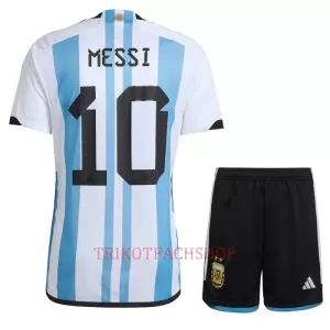 Argentinien 3 Star Lionel Messi 10 Heimtrikot WM 2022 für Kinder Argentinien 3 Star Lionel Messi 10 Heimtrikot WM 2022 für Kinder