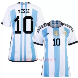 Argentinien 3 Star Lionel Messi 10 Trikot WM 2022 für Damen Argentinien 3 Star Lionel Messi 10 Trikot WM 2022 für Damen