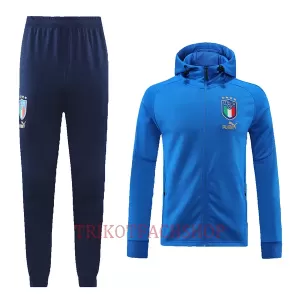 Italien Trainingsjacke mit Kapuze 22/23 für Herren Blau Italien Trainingsjacke mit Kapuze 22/23 für Herren Blau