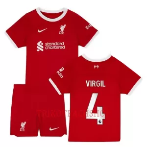 Liverpool Virgil van Dijk 4 Heimtrikot 23/24 für Kinder Liverpool Virgil van Dijk 4 Heimtrikot 23/24 für Kinder