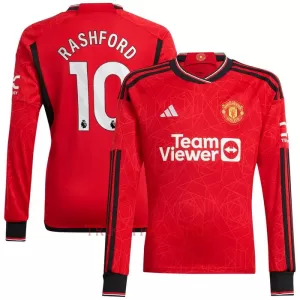 Manchester United Marcus Rashford 10 Heimtrikot 23/24 Langarm für Herren