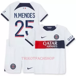 Paris Saint-Germain N.Mendes 25 Auswärtstrikot 23/24 für Kinder