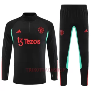 Manchester United Trainingspullover-Set 23/24 für Herren Schwarz Manchester United Trainingspullover-Set 23/24 für Herren Schwarz