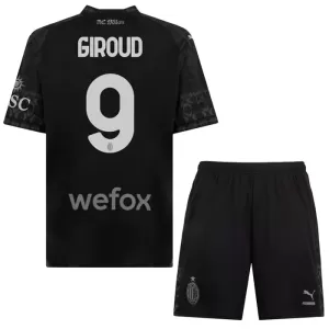 AC Milan Olivier Giroud 9 4.Trikot 23/24 für Kinder Schwarz AC Milan Olivier Giroud 9 4.Trikot 23/24 für Kinder Schwarz