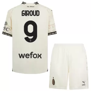 AC Milan Olivier Giroud 9 4.Trikot 23/24 für Kinder Weiß AC Milan Olivier Giroud 9 4.Trikot 23/24 für Kinder Weiß