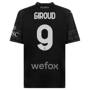 AC Milan Olivier Giroud 9 4.Trikot 23/24 für Herren Schwarz AC Milan Olivier Giroud 9 4.Trikot 23/24 für Herren Schwarz