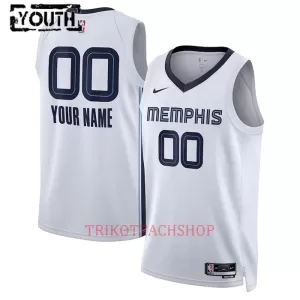 Memphis Grizzlies Trikot Association Edition 23/24 Swingman für Kinder Weiß
