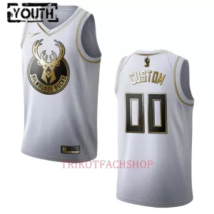 Milwaukee Bucks Trikot Golden Edition Swingman für Kinder Weiß Milwaukee Bucks Trikot Golden Edition Swingman für Kinder Weiß