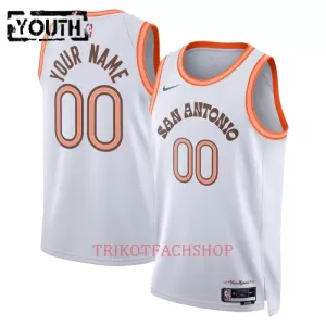 San Antonio Spurs Trikot City Edition 23/24 Swingman für Kinder Weiß San Antonio Spurs Trikot City Edition 23/24 Swingman für Kinder Weiß