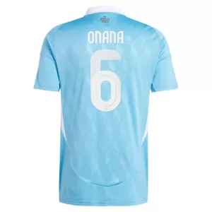 Belgien Onana 6 Auswärtstrikot Euro 2024 für Herren