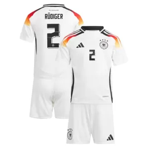 Deutschland Antonio Rüdiger 2 Heimtrikot Euro 2024 für Kinder