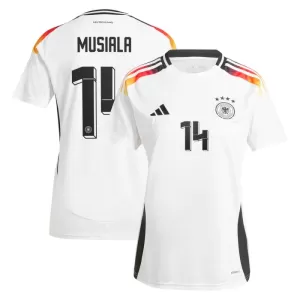 Deutschland Jamal Musiala 14 Heimtrikot Euro 2024 für Damen Deutschland Jamal Musiala 14 Heimtrikot Euro 2024 für Damen