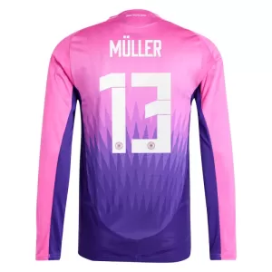Deutschland Thomas Müller 13 Auswärtstrikot Euro 2024 Langarm für Herren