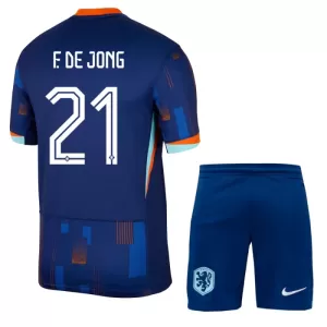 Niederlande Frenkie de Jong 21 Auswärtstrikot Euro 2024 für Kinder Niederlande Frenkie de Jong 21 Auswärtstrikot Euro 2024 für Kinder