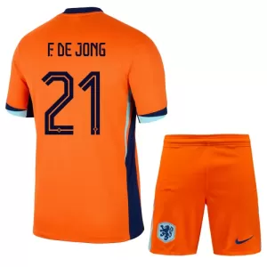 Niederlande Frenkie de Jong 21 Heimtrikot Euro 2024 für Kinder Niederlande Frenkie de Jong 21 Heimtrikot Euro 2024 für Kinder