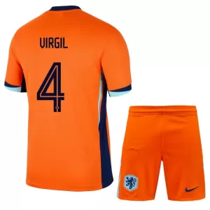 Niederlande Virgil van Dijk 4 Heimtrikot Euro 2024 für Kinder Niederlande Virgil van Dijk 4 Heimtrikot Euro 2024 für Kinder