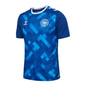 Dänemark Torwart Trikot Euro 2024 für Herren Blau Dänemark Torwart Trikot Euro 2024 für Herren Blau