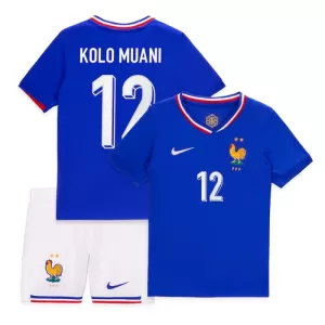 Frankreich Kolo Muani 12 Heimtrikot Euro 2024 für Kinder Frankreich Kolo Muani 12 Heimtrikot Euro 2024 für Kinder