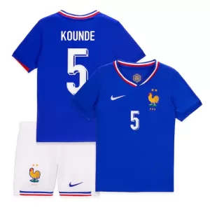 Frankreich Kounde 5 Heimtrikot Euro 2024 für Kinder Frankreich Kounde 5 Heimtrikot Euro 2024 für Kinder