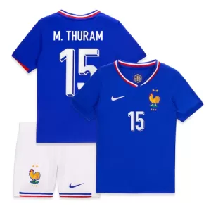 Frankreich M. Thuram 15 Heimtrikot Euro 2024 für Kinder Frankreich M. Thuram 15 Heimtrikot Euro 2024 für Kinder