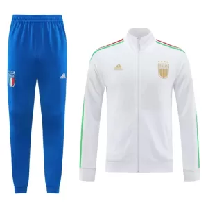 Italien Trainingsjackenanzüge 2024 für Herren Weiß Italien Trainingsjackenanzüge 2024 für Herren Weiß