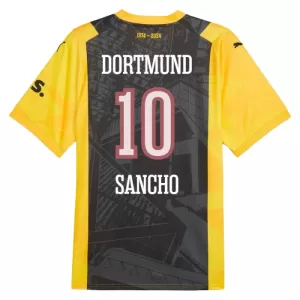 Borussia Dortmund Jadon Sancho 10 Trikot Jahrestag 23/24 für Herren Borussia Dortmund Jadon Sancho 10 Trikot Jahrestag 23/24 für Herren