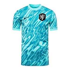 Niederlande Torwart Trikot Euro 2024 für Herren Blau Niederlande Torwart Trikot Euro 2024 für Herren Blau