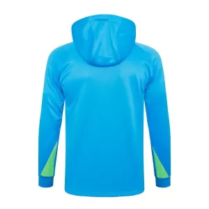 Brasilien Trainingspullover-Kit mit Kapuzenpullover 24/25 für Kinder Blau