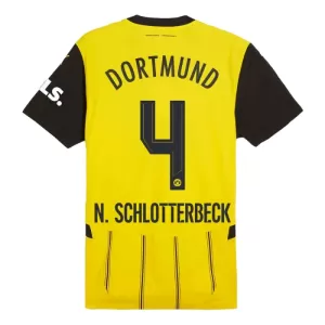 Borussia Dortmund Nico Schlotterbeck 4 Heimtrikot 24/25 für Herren Borussia Dortmund Nico Schlotterbeck 4 Heimtrikot 24/25 für Herren