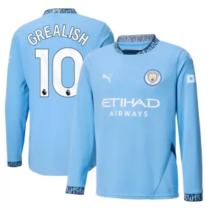 Manchester City Jack Grealish 10 Heimtrikot 24/25 Langarm für Herren Manchester City Jack Grealish 10 Heimtrikot 24/25 Langarm für Herren
